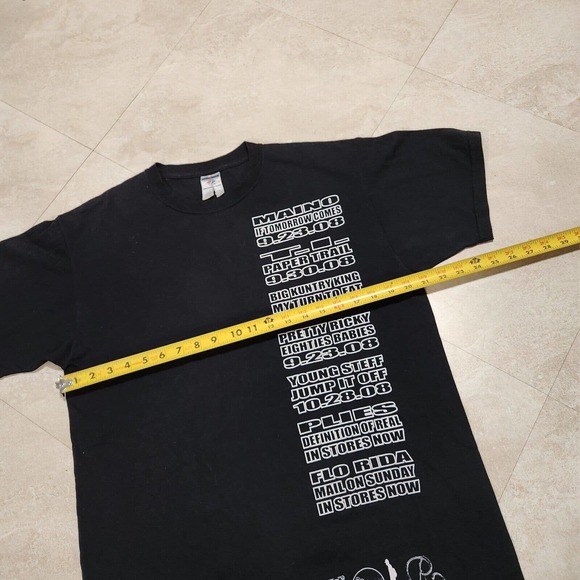Atlantic Street AS Music T Shirt Mens L Large Flo Rida Big Kuntry Concert Tour - Picture 9 of 9